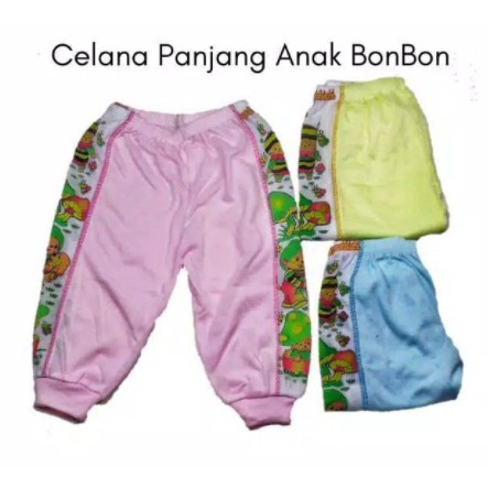 Celana Panjang Bayi Halus Lembut 6-12 Bulan, BonBon Murah Berkualitas Size S M L XL XXL