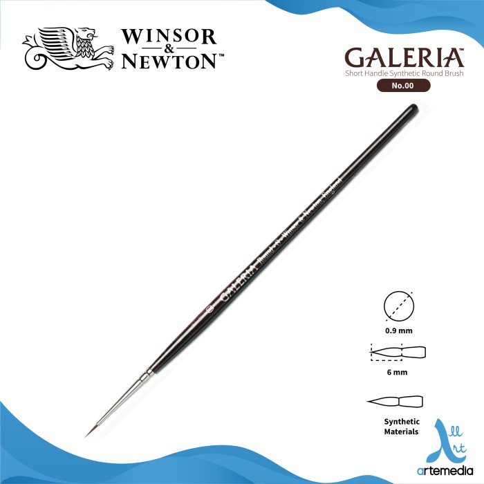 

(TERLARIS) Winsor&Newton Galeria Round Short Handle Brush - No. 00