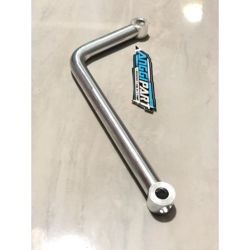 pangkon knalpot L breket knalpot L aluminium CNC