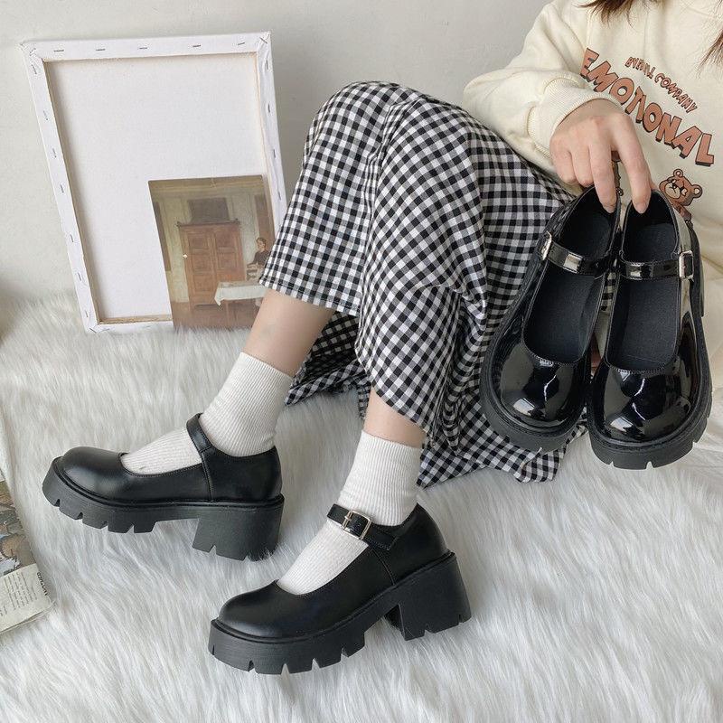 [DUNIA FASHION] Sepatu Docmart / Sepatu Loafers Wanita / Sepatu Wanita Mary Janes Import Premium Quality DF 531