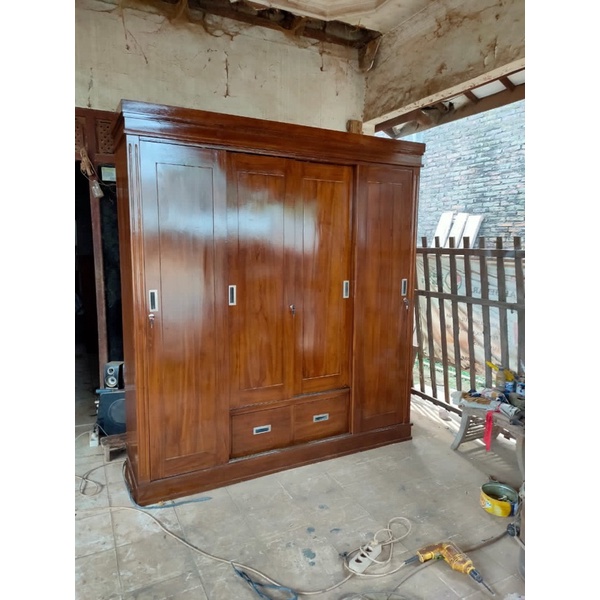 lemari sliding minimalis 4 pintu