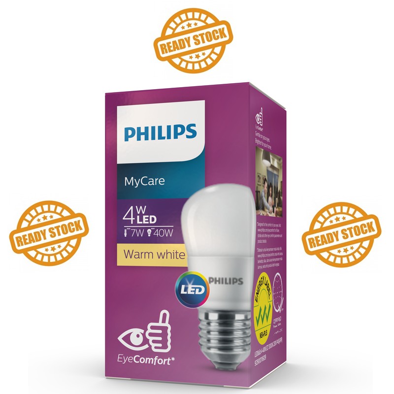 Lampu Philips LED MyCare 4 Watt Kecil Kuning - Bohlam LED 4W 4Watt - Murah Original Bergaransi 4 W