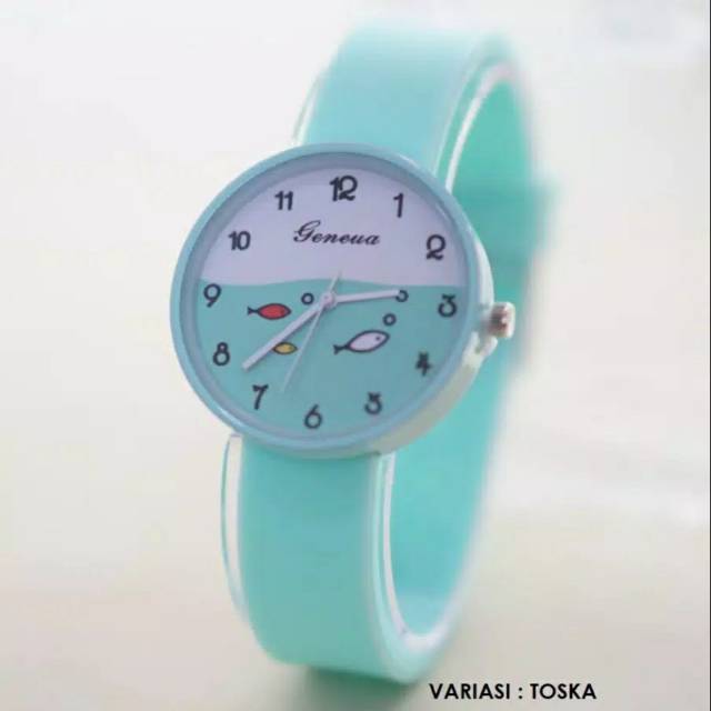 JAM TANGAN WANITA ORIGINAL GENEVA RUBBER