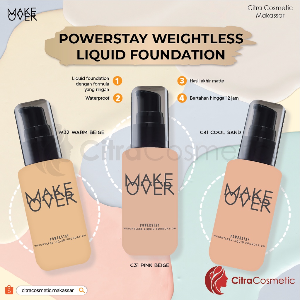 Make Over Powerstay Weightless Liquid Foundation 33Ml