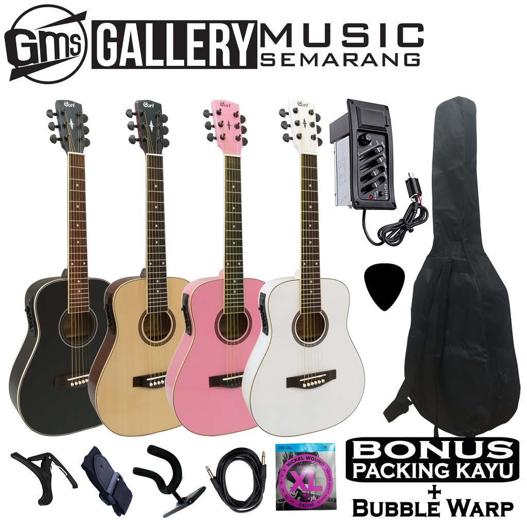 Gitar Akustik Elektrik ¾  Cort Custom Gitar 3/4 Cort Custom