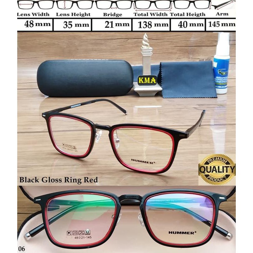 Frame Kacamata Minus Hummer Kacamata Frame Minus Hummer Kotak Elastis