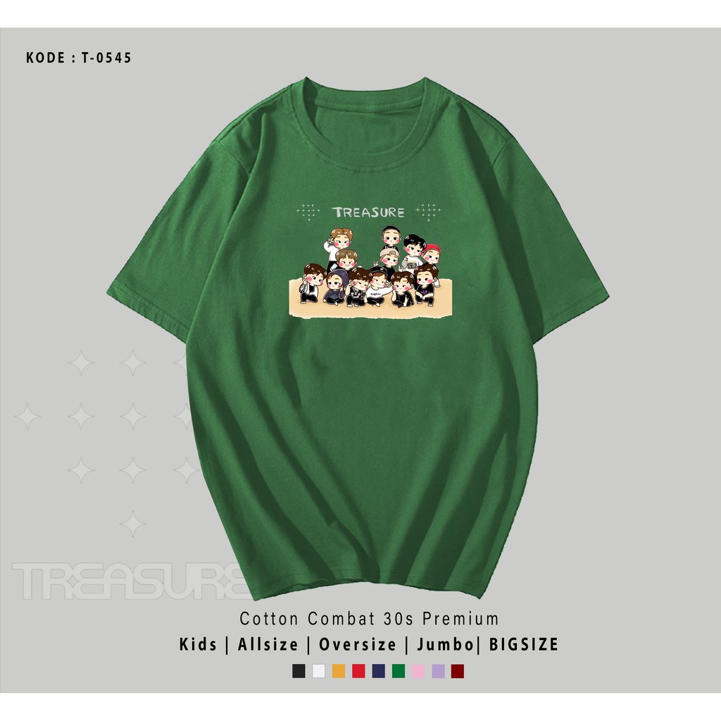 TREASURE KAOS / TSHIRT PRATICE T0545 / TRUZ / BEST SELLER BAHAN KATUN 30S