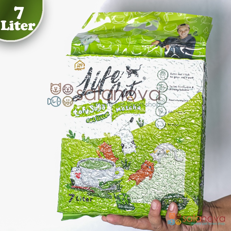 Life Cat Tofu Soya Pasir Kucing Gumpal Wangi 7 Liter