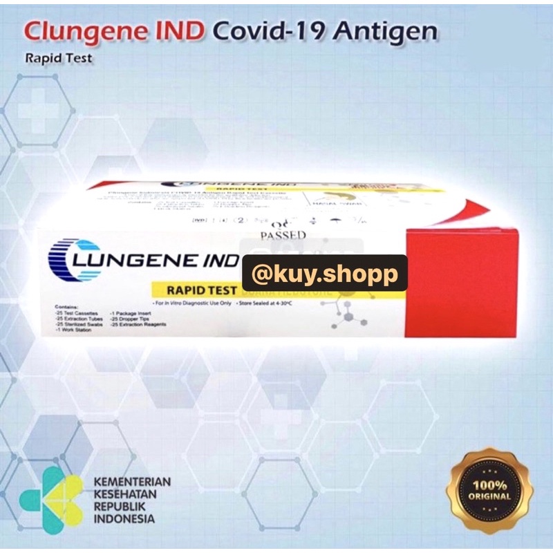 Alat Swab Antigen test Rapid test 1box 25pcs