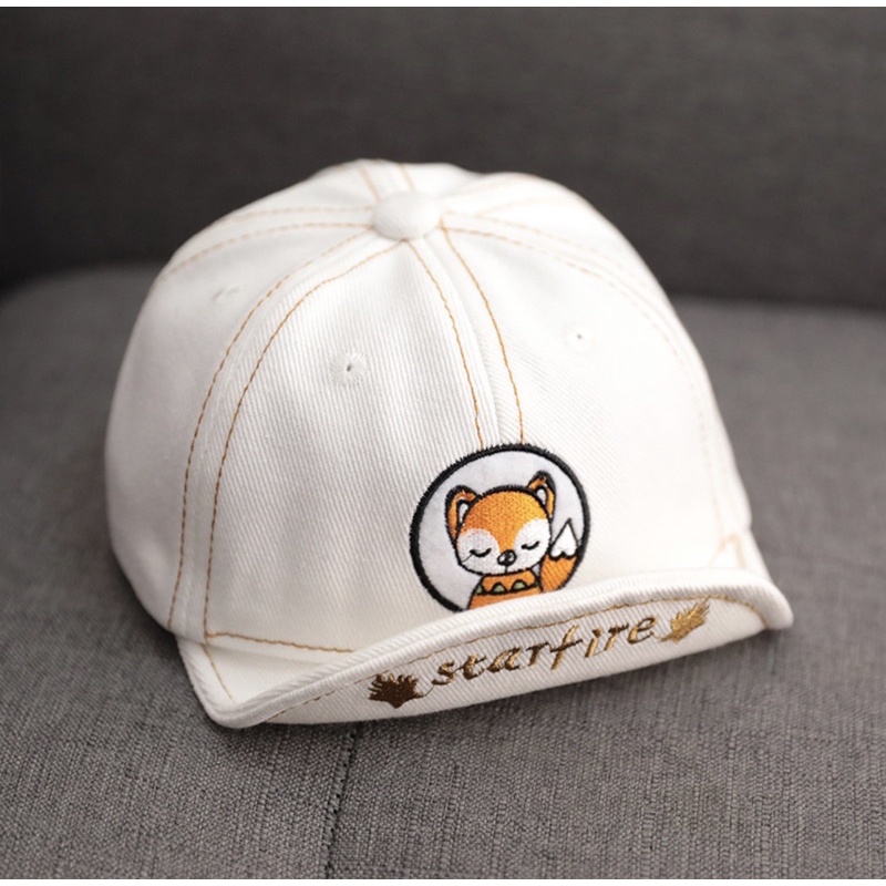 Topi Baseball Anak Bayi Balota Import Bahan Denim Model Corgi Jump-Starfire