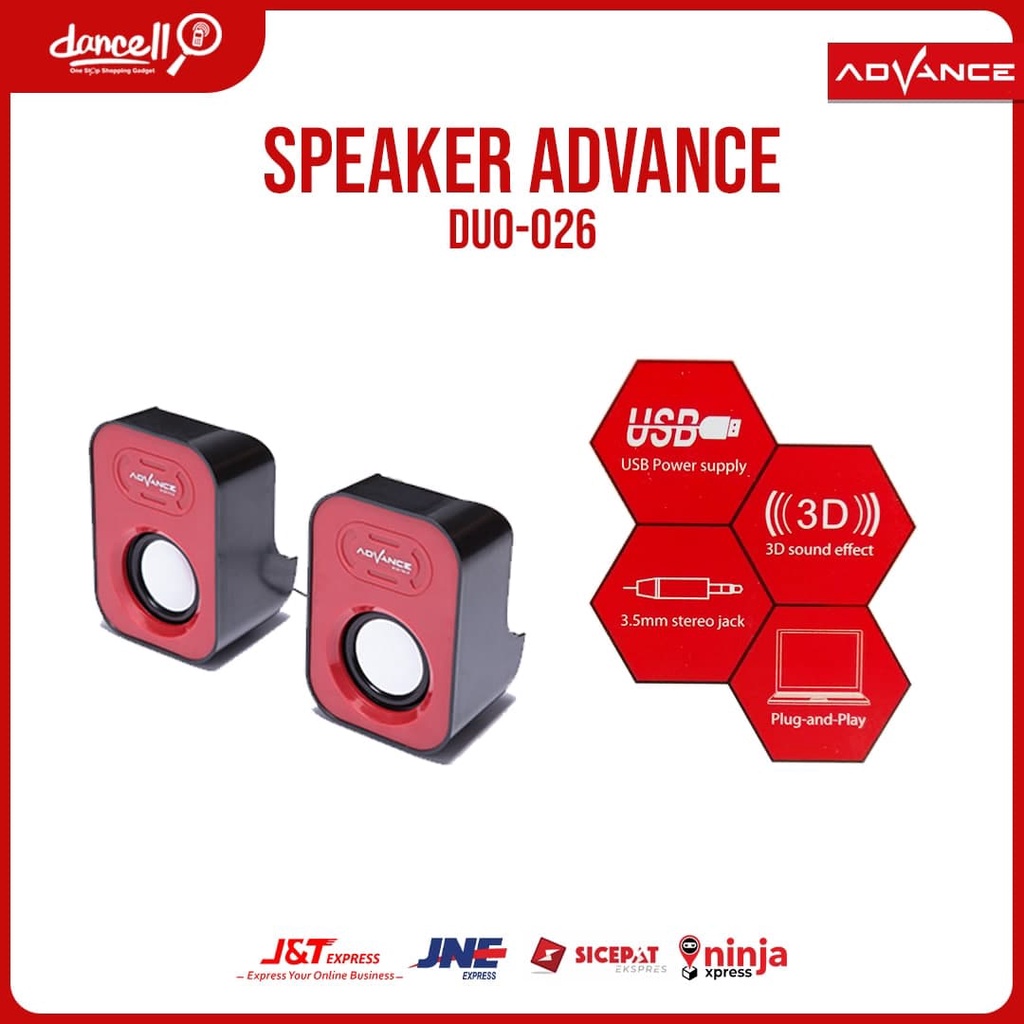 SPEAKER ADVANCE DUO 026 SPIKER KABEL SPEAKER KOMPUTER NOTEBOOK LAPTOP SPEAKER PORTABLE MURAH DC114