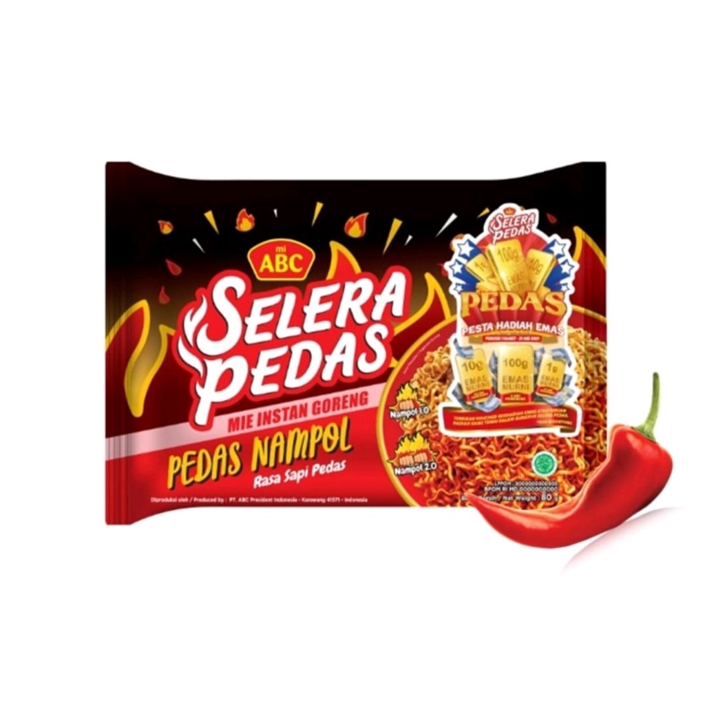 

Mi ABC Selera Pedas Rs Sapi Pedas 80gr