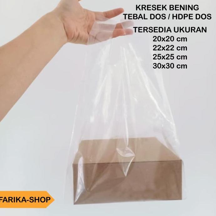 Jual Kantong Plastik PE Bening / Kresek Transparan Tebal / Kresek ...