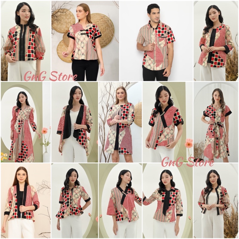 Atasan Batik 300 SMP/ Blouse Batik/ Batik Kantor/ Seragam Batik