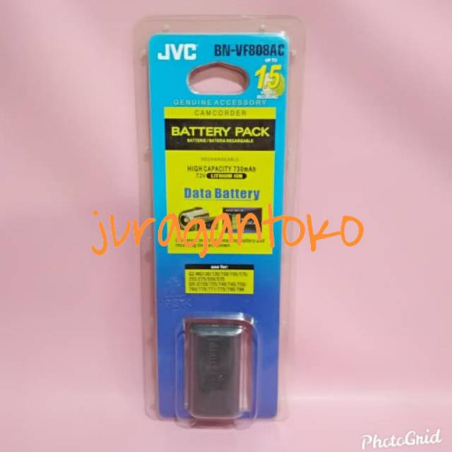 Baterai Handycam JVC BN-VF808AC/BN-VF808U