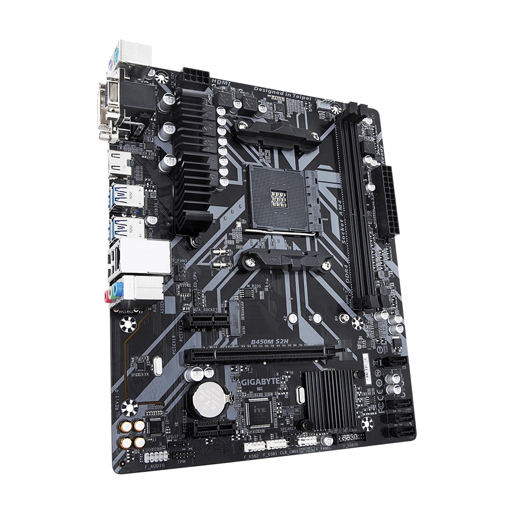 Motherboard Gigabyte B450M S2H, M.2 Slot, RGB Fusion