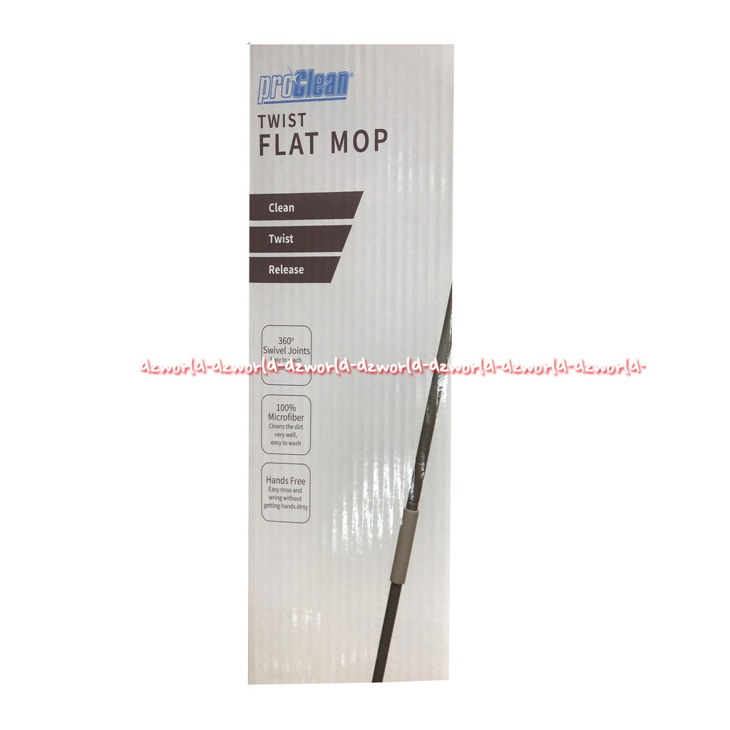 Proclean Twist Flat Mop Alat Pel Lantai Bisa Menjangkau Kolong Sudut Ruangan Alat Pel Fleksibel