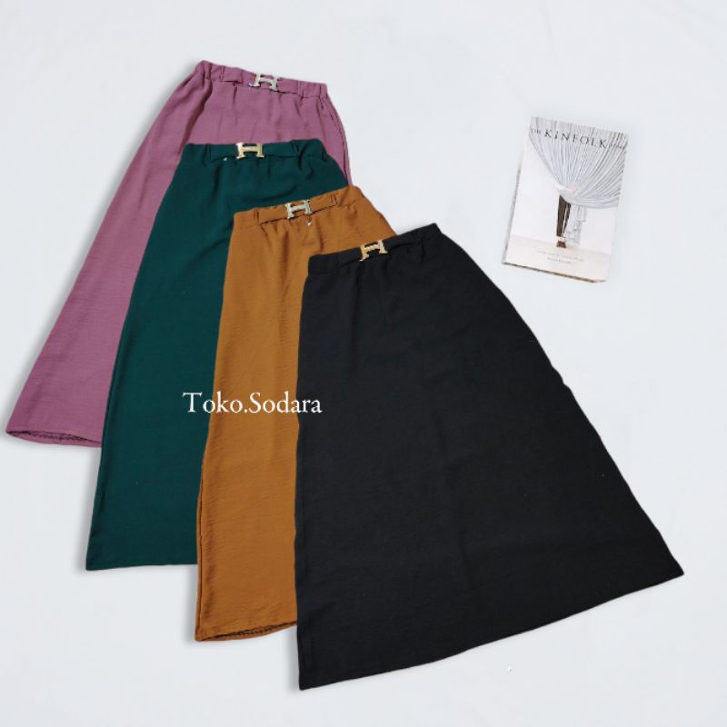 Rok A line Crincle H // Rok Crincle Terbaru