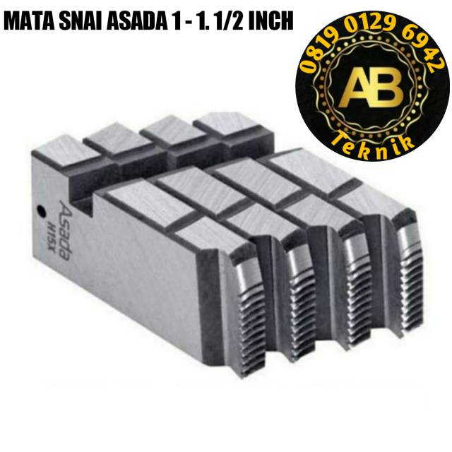 Mata senai Drat pipa 1 - 2 Inch ASADA NPT PISET DIES Mata Snai drat pipa Alat Senai Alat Snai
