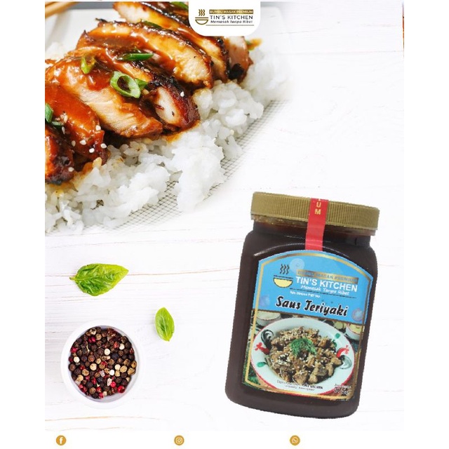 

Bumbu Masak TINS KITCHEN Saus Teriyaki Instan Praktis Premium Rasa Resto 375 gr