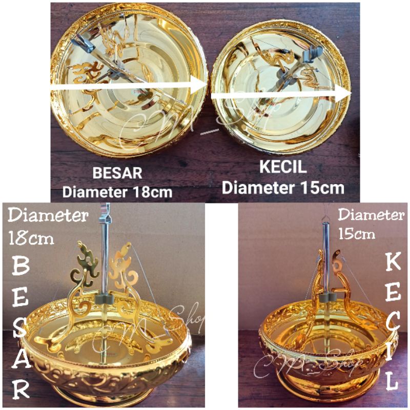 TKS - tempat hio lingkar tempat dupa lingkar besar dan kecil