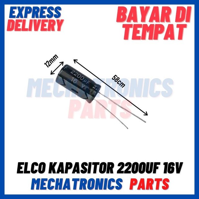 [PAS-9412] ELCO KAPASITOR 2200UF 16V