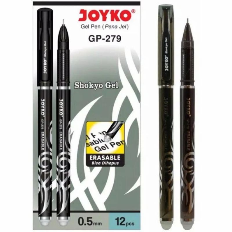 

ERASABLE GEL PEN JOYKO GP-279 SHOKYO 0.5 mm | PENA JEL BISA DIHAPUS | PULPEN GEL BISA DIHAPUS 0.5 mm | ECER