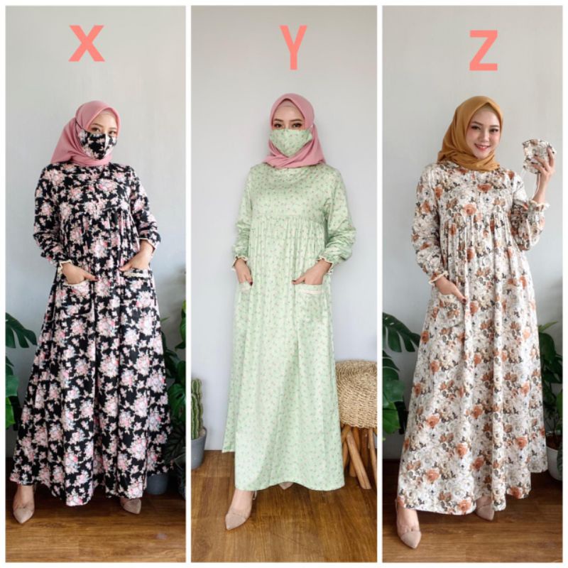 (New dan COD) GAMIS Katun jepang RORIS Kode X Y Z