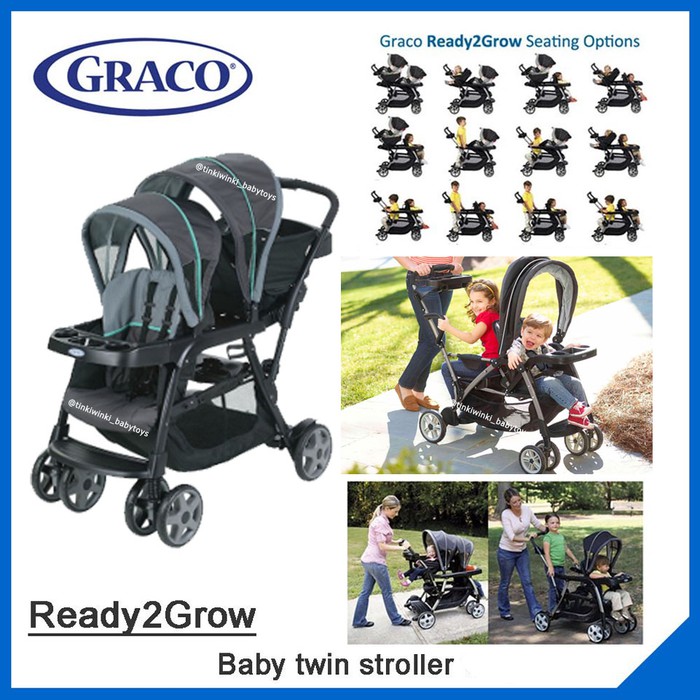 graco double stroller facing each other