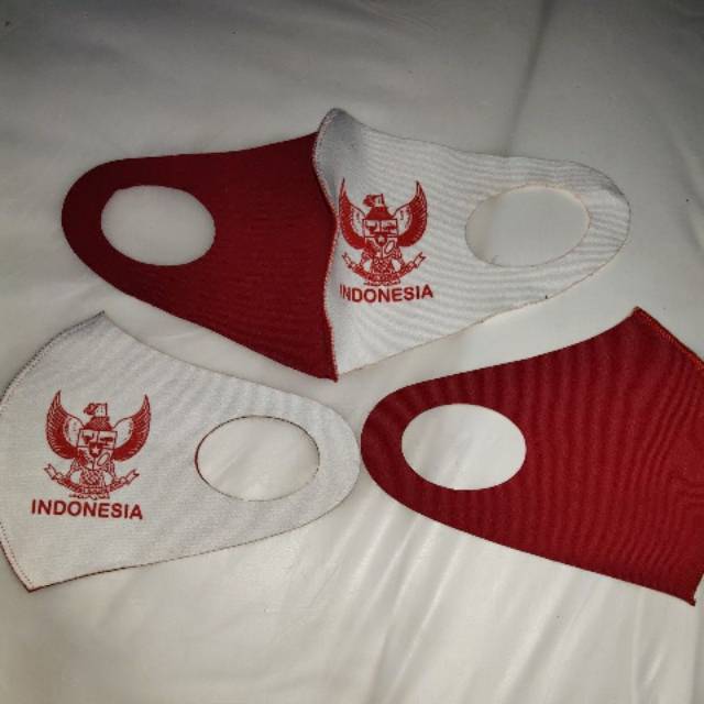 Masker scuba dewasa merah putih garuda