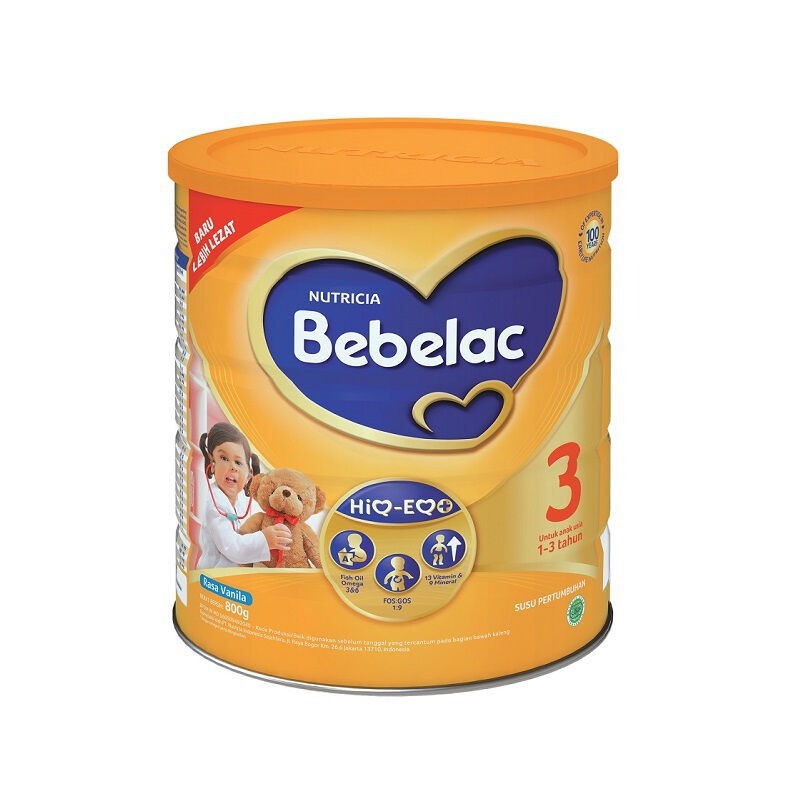 

Nutricia Bebelac 3 Vanila 800gr - Susu Pertumbuhan Tahap 3 (1-3 Tahun)