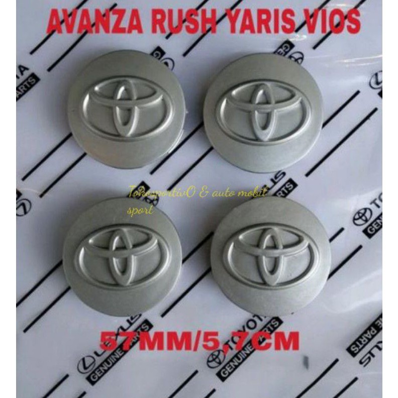 Dop velg roda hub cap tutup as roda Toyota avanza rush Yaris Vios all new avanza veloz