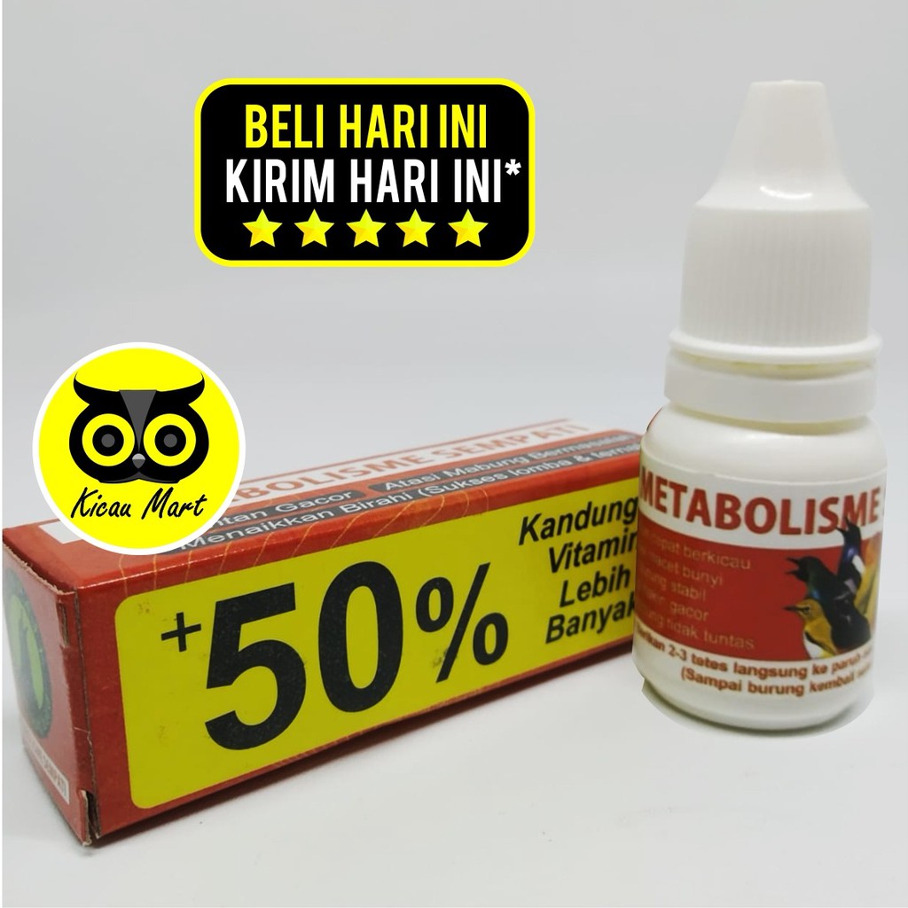 VITAMIN METABOLISME SEMPATI OBAT PENGGACOR BURUNG MURAI KACER LOVEBIRD PLECI KENARI NGEKEK METASEM