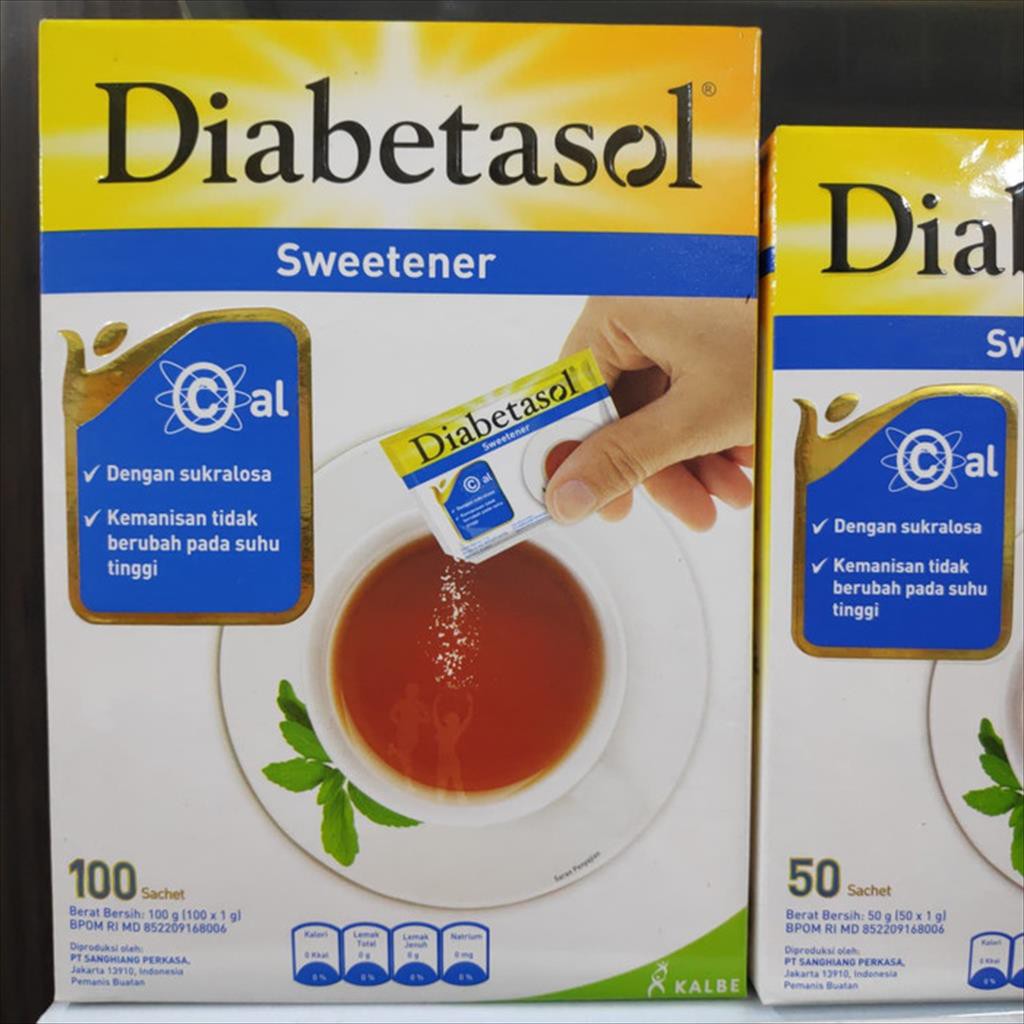 

Gula Diabetasol Sweetener 25gram isi 100