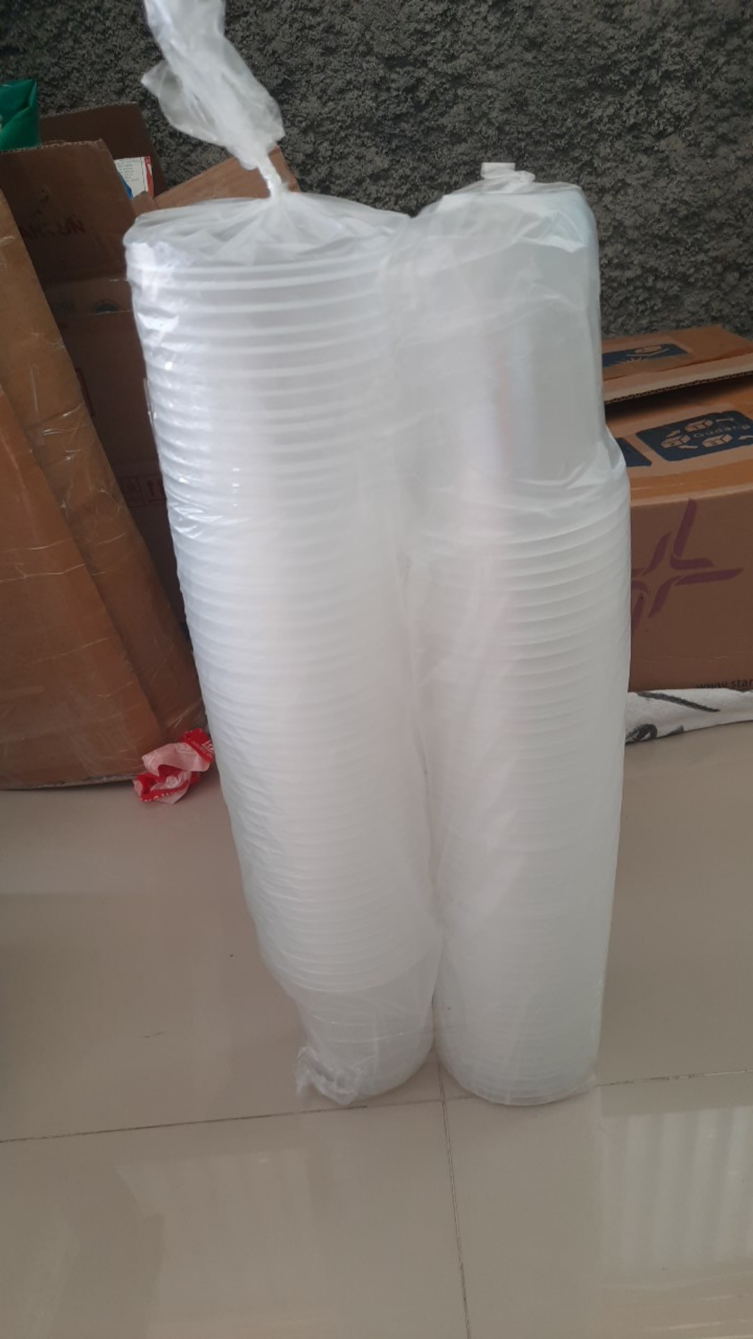 Mcup Bening 14 Oz Gelas Cup U Cup Cup Oval Tebal Isi 50pcs