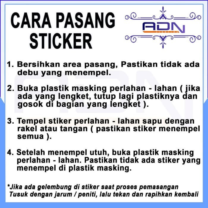 CUTTING STIKER STICKER CUSTOM DESAIN SENDIRI UNTUK PROMOSI KOMUNITAS ADN