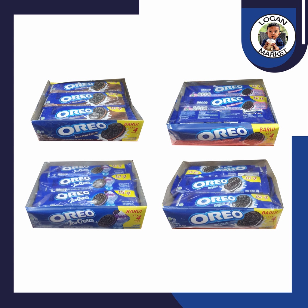 Oreo Box Vanilla Vanila Original Isi 12 Pack Pcs Sachet 12Pack 12Pcs 1 Sachet Isi 4