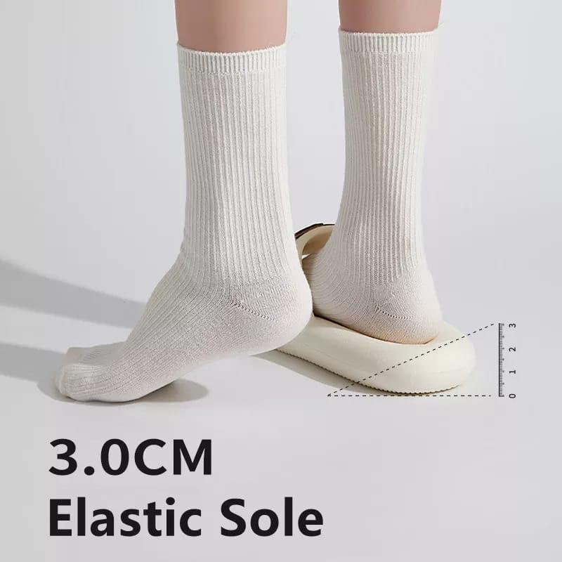 (COD) Sandal Jelly Slop Wanita Rubber Sandal Rumah Fashion MALL SHOPPING