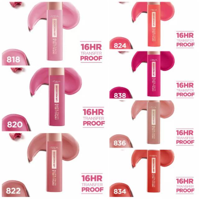 Lip cream infallible ultra matte Les macarons