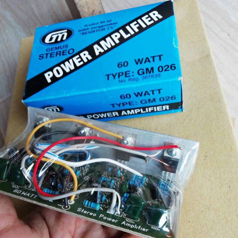 POWER AMPLIFIER STEREO 60W GM-026