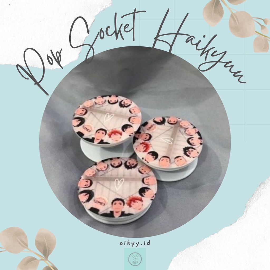 popsocket anime haikyuu karasuno-fanmerch