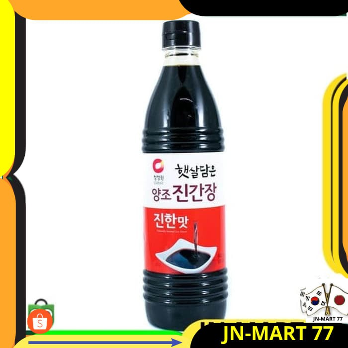 

MAKANAN KOREA/KOREAN FOOD/SAUS KOREA SOY SAUCE CHUNG JUNG ONE JIN GANJANG-KECAP ASIN IMPORT 840 ML