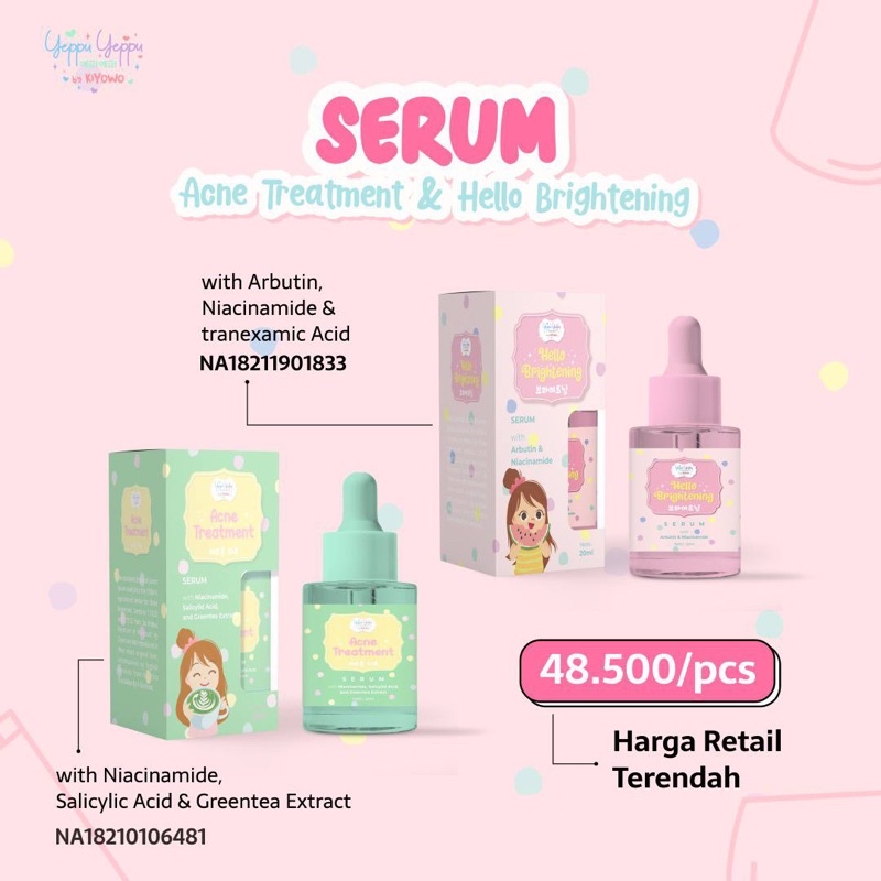 SERUM WAJAH YEPPU-YEPPU BY KIYOWO BPOM FACIAL SERUM KIYOWO