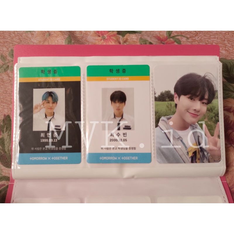 ID card Yeonjun Soobin txt /AR pc seungyoun/album only X1 bisang ver