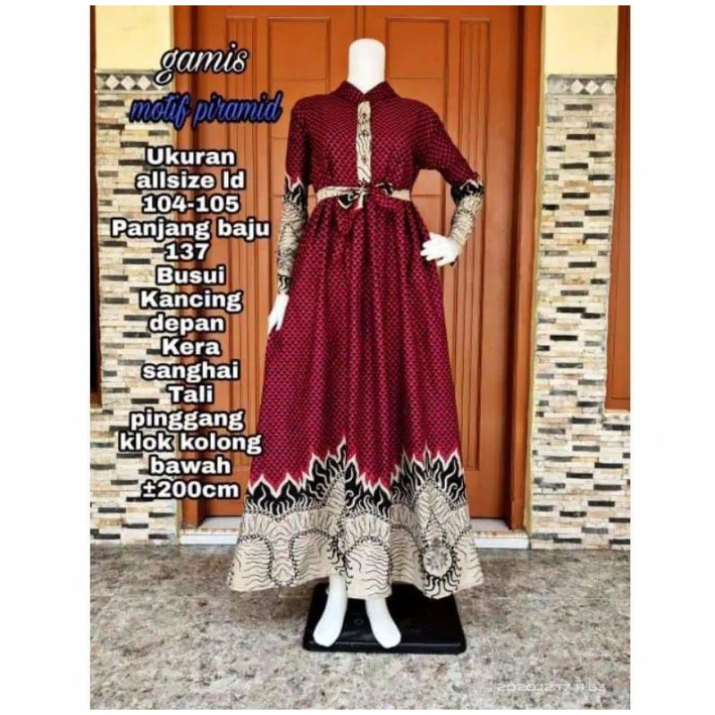 GAMIS BATIK MANGGAR,SEKAR,CANTIK, KUBIS,KUPU,PADI,DAUN/COD-Mowoabang