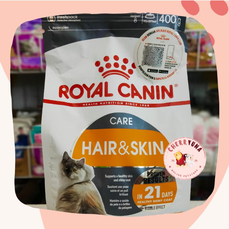 Royal Canin Hair Skin Care Makanan Kucing Dewasa 400g