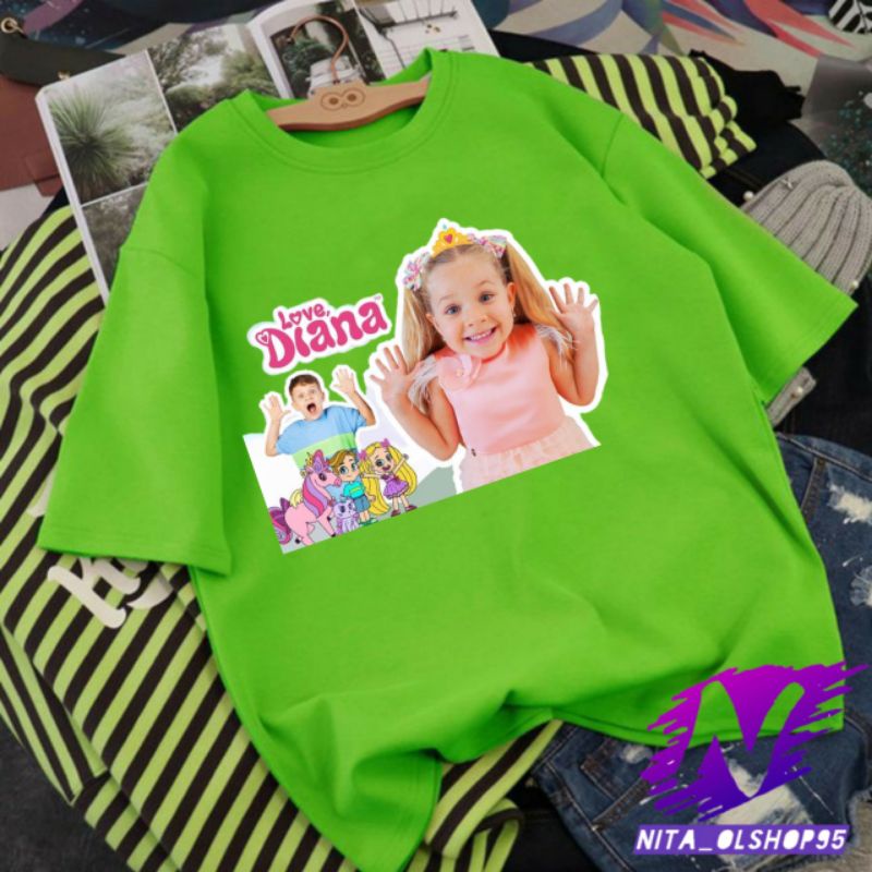 baju anak love Diana kaos love Diana