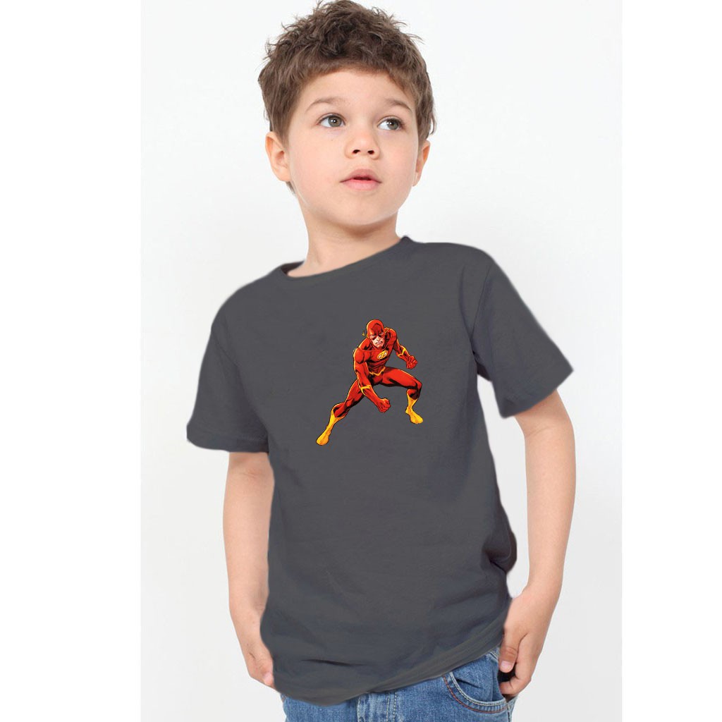 YOURSTYLE1119 - KAOS FLASH / KAOS ANAK FLASH / SUPER HERO / CNY /KAOS ANAK KATUN 24S