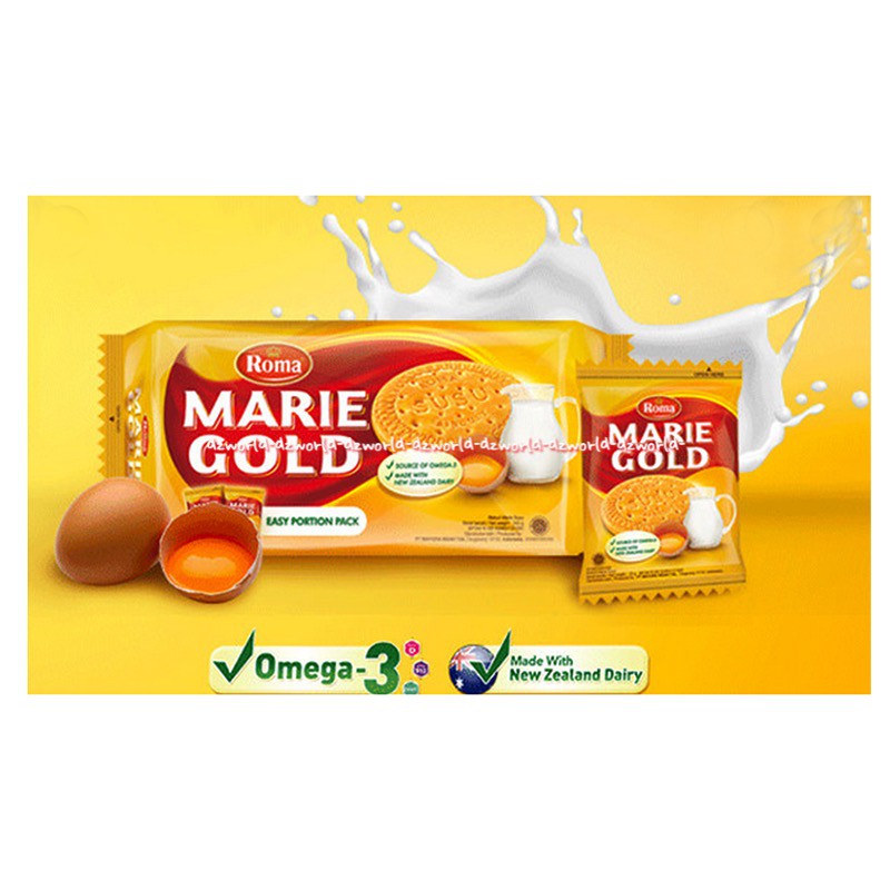 Roma Marie Gold 240gr Biskuit Roma Susu Biscuit Marie Regal Bulat