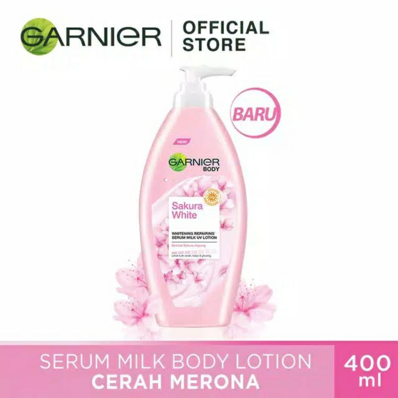Jual GARNIER SAKURA WHITE BODY LOTION 400ML Shopee Indonesia
